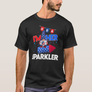 Camiseta Sou o "Sparkler Gnomo Fireworks" Casal americano F
