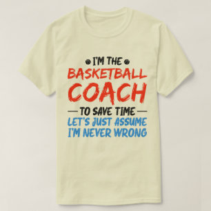 Camiseta Sou o treinador de basquetebol Vintage.