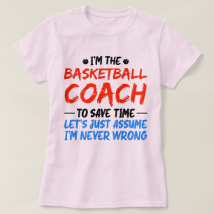 Camiseta Sou o treinador de basquetebol Vintage.