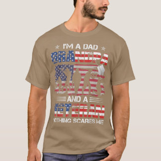 Camiseta Sou o vovô Pai e um veterano orgulhoso de gordura 