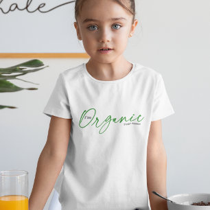 Camiseta Sou orgânico Script Manuscrito Mínimo Elegante