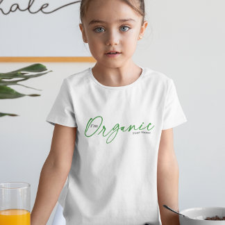 Camiseta Sou orgânico | Script Manuscrito Mínimo Elegante