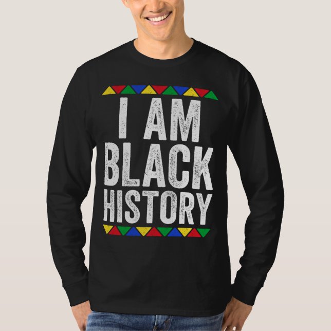 Camiseta Sou Orgulho Negro da História Negra (Frente)
