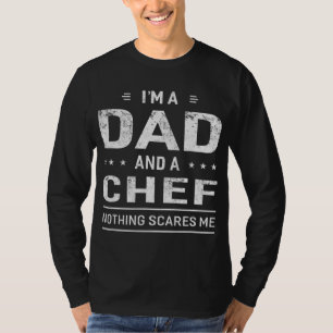 Camiseta Sou Pai e Chef para Homens Que Padre Engraçado Pre