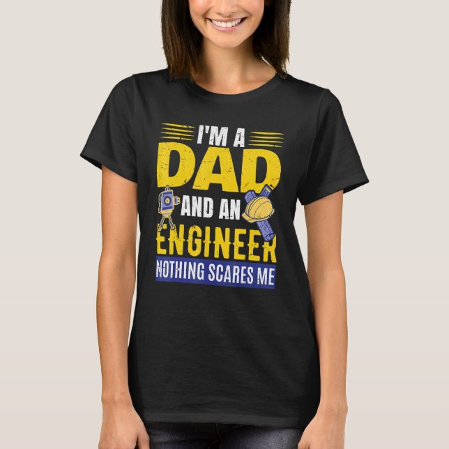 Camiseta Sou Pai e Engenheiro de Engenharia Civil (Frente)