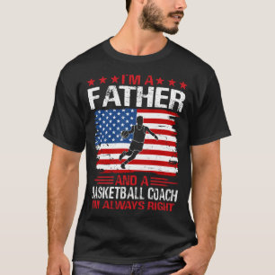 Camiseta Sou PAI E Treinador De Basquete