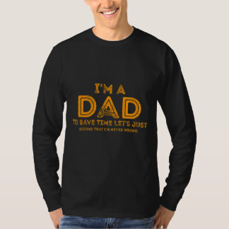 Camiseta Sou Pai para economizar Vamos de tempo, apenas sup