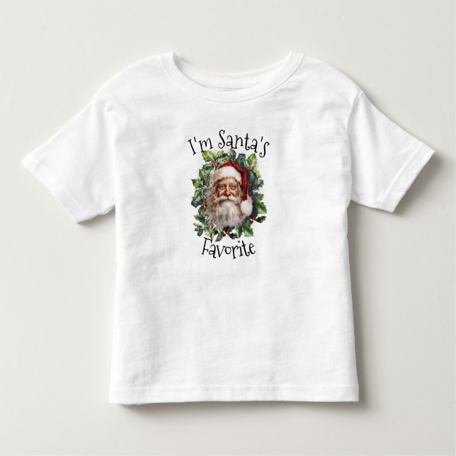Camiseta "Sou Papai noel favorito" (Frente)