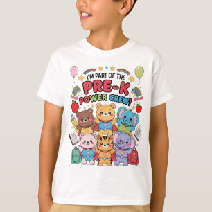 Camiseta "Sou parte da Equipe de Poder do Pré-Escolar!" – C