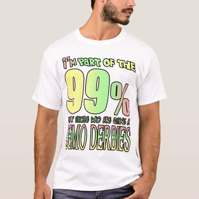 Camiseta Sou parte dos 99% de pessoas que gostam de xingar. (Frente)