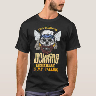 Camiseta Sou Pedreiro - Trabalhar Muito É Minha Vocação