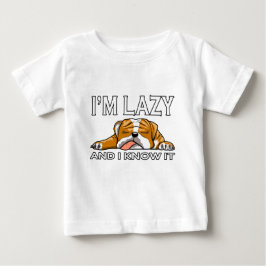 Camiseta Sou Preguiçoso e Eu Sei que é um Bulldog Inglês