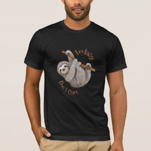 Camiseta Sou preguiçoso, não me importo com a loth