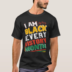 Camiseta Sou Preto Todos Os Meses Da História Preta