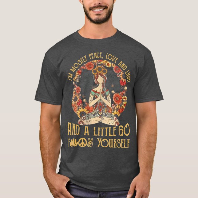 Camiseta Sou Principalmente O Amor Pela Paz E O Pequeno Cam (Frente)