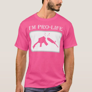 Camiseta Sou Pró-Vida Contra Violência Contra Armas Para Pa