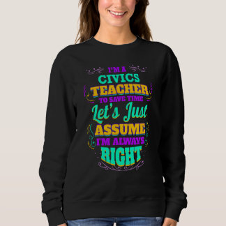 Camiseta Sou professor de ciências cívicas, estou sempre ce