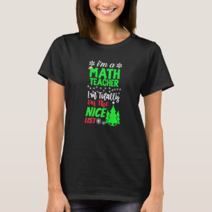 Camiseta Sou professor de matemática que estou na lista leg