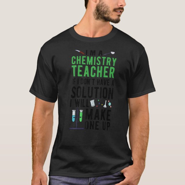 Camiseta Sou professor de Química Ensino de Química (Frente)