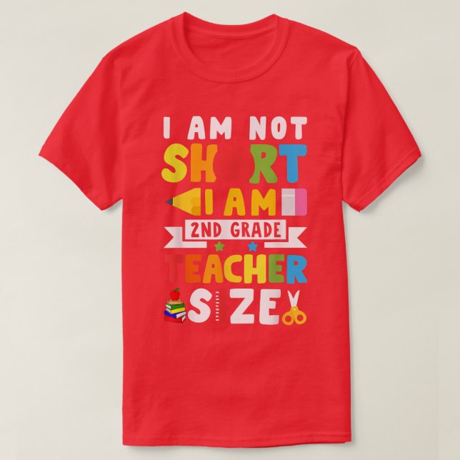 Camiseta Sou professor de segundo grau Tamanho Engraçado Pr (Frente do Design)