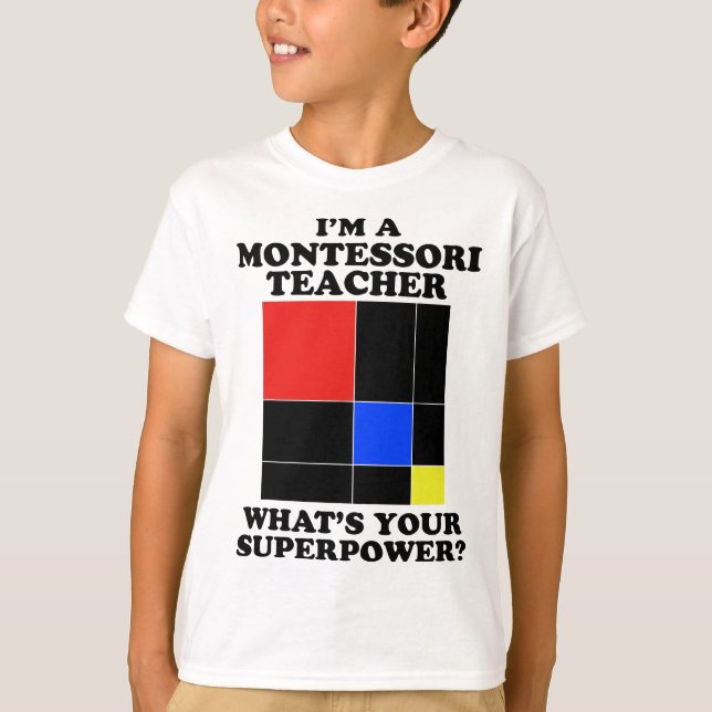 Camiseta Sou professor Montessori Montessori (Frente)