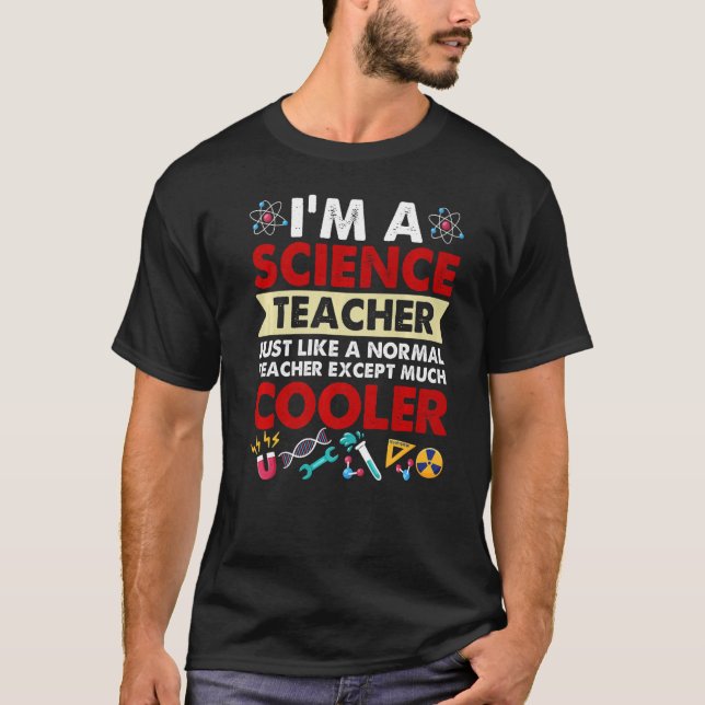 Camiseta Sou Professora De Ciências Como Professora Normal  (Frente)