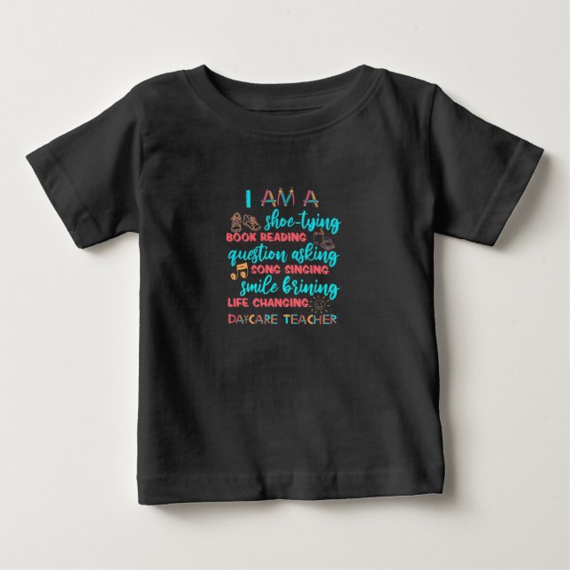 Camiseta Sou Professora De Cuidados De Dia (Frente)