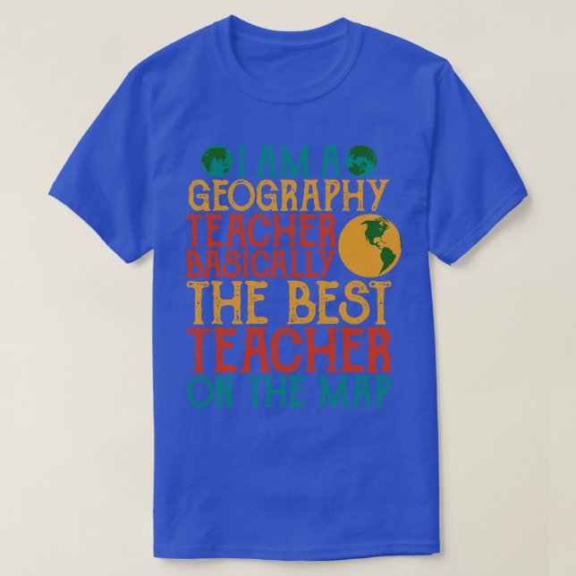 Camiseta Sou Professora De Geografia Basicamente (Frente do Design)