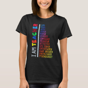 Camiseta Sou Professora E Mãe Juíza Enfermeira Referente