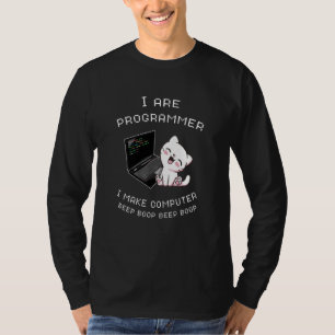 Camiseta Sou Programador, Faço Cortar Gatos De Boop De Bipe