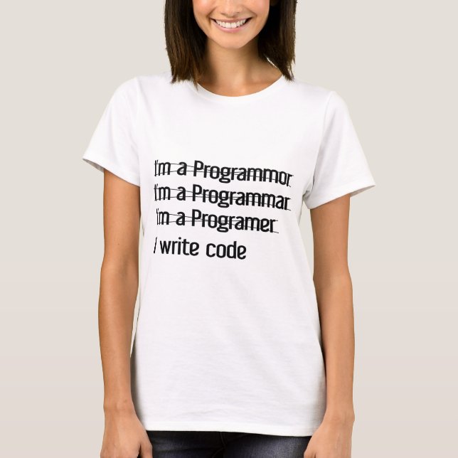 Camiseta Sou programador. I Write Code (Frente)