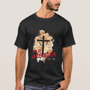 Camiseta Sou quem sou Bíblia Verse John 3 16 Christi