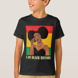 Camiseta Sou Rainha Educada da História Negra Afro-American