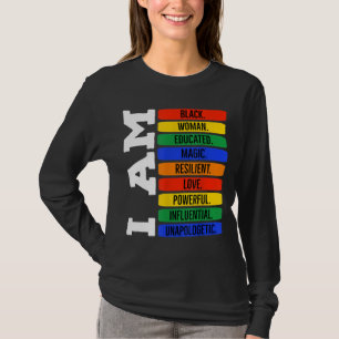 Camiseta Sou Rainha Negra - História Negra Mês Junet