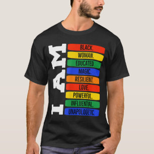Camiseta Sou Rainha Negra - História Negra Mês Junet