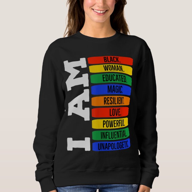 Camiseta Sou Rainha Negra - História Negra Mês Junet (Frente)