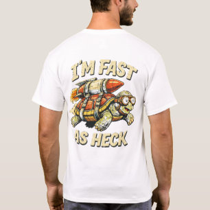 Camiseta “Sou Rápido Pra Caramba” Tartaruga Divertida