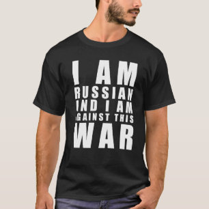 Camiseta sou russo contra esta guerra