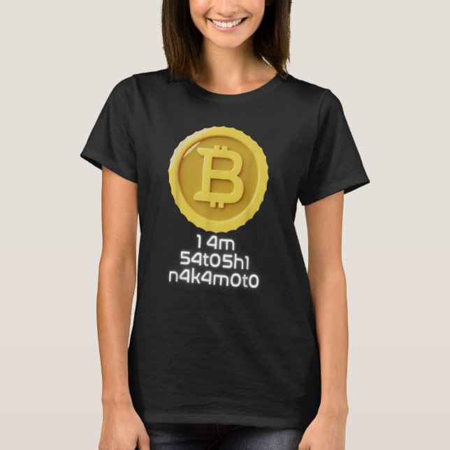 Camiseta Sou Satoshi Nakamoto Bitmoney NFT Cryptocurrency (Frente)