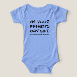 Camiseta Sou seu presente de Dia de os pais, mãe diz que vo