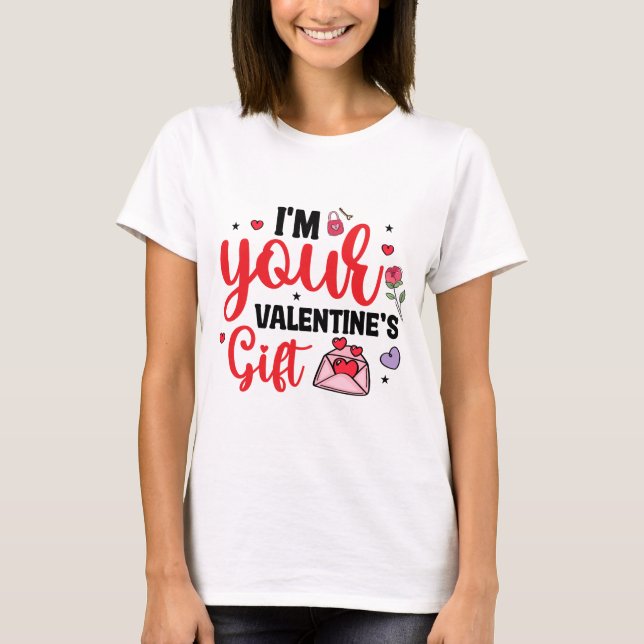 Camiseta Sou Seu Presente do Dia dos Namorados (Frente)
