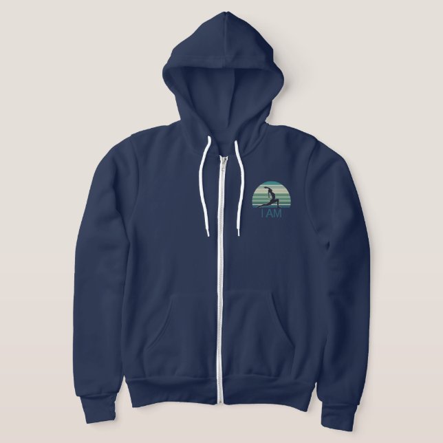 Camiseta Sou Signature Ocean Green Zip-Up Hoodie (Postura )