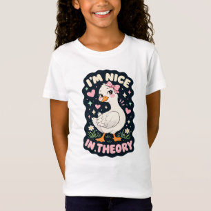 Camiseta Sou simpático na teoria humor de ganso