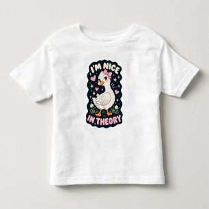 Camiseta Sou simpático na teoria humor de ganso