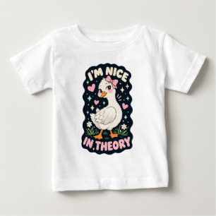 Camiseta Sou simpático na teoria humor de ganso