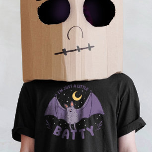 Camiseta Sou só um Dia de as Bruxas engraçado de Batty Pun