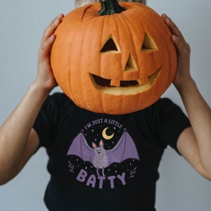 Camiseta Sou só um Dia de as Bruxas engraçado de Batty Pun