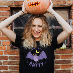 Camiseta Sou só um Dia de as Bruxas engraçado de Batty Pun