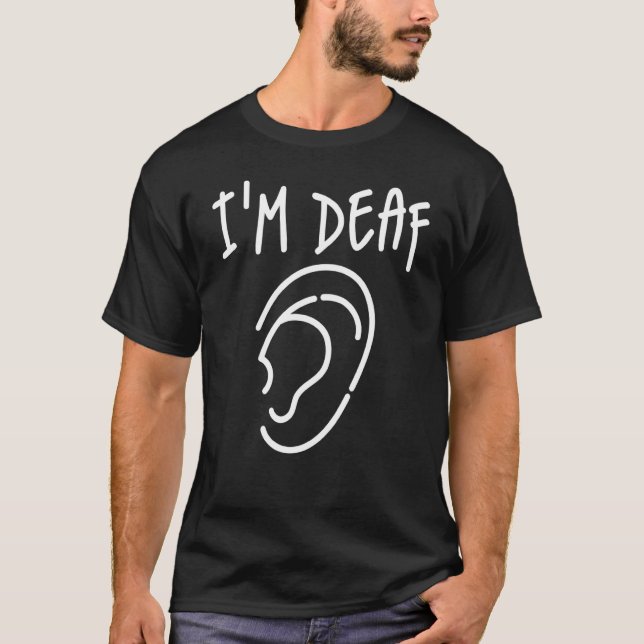 Camiseta Sou surdo (Frente)