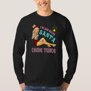 Camiseta Sou Tão Bom que Papai Noel Veio Duas Vezes Piada S
